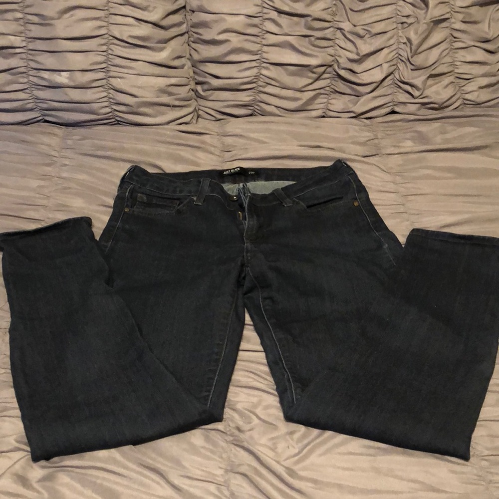 Dark denim jeans